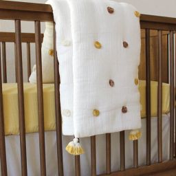 crane baby White Kendi Cotton Reversible Kids Blanket-picture-25