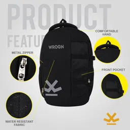 wrogn Large 35 L Laptop Backpack Unisex Laptop Backpack fits upto 16 Inches/college/school bag/Business Bag image 3