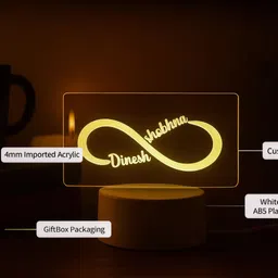 isthir Personalized Infinity Couple Name LED Acrylic Night Lamp Night Lamp-picture-11