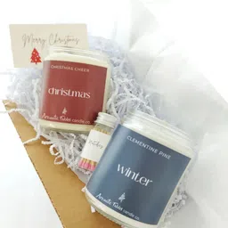 aromatic fables Oceanic (Set of 2) Multicolour Wax Scented Jar Candles image 2