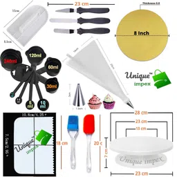 unique impex cake baking set combo + cake making materials - cake decorating items Kitchen Tool Set image 5