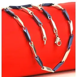 najrota Rice Mirror Chain for Men and boys Stainless Steel Chain Sterling Silver Stainless Steel Pendant Set-picture-21