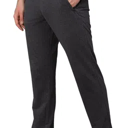 macho sporto Men Solid Grey Track Pants image 4