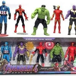 xcillince toys Avengers Toys Set - Captain America, Ironman, Hulk, Ant Man and Thor image 1