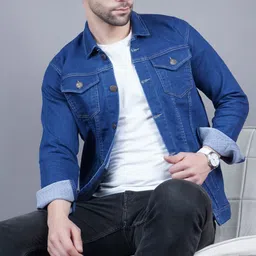 moda rapido Men Solid Denim Jacket-picture-25