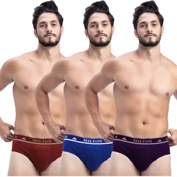 milton Pack of 3 Solid Men Brief-picture-40