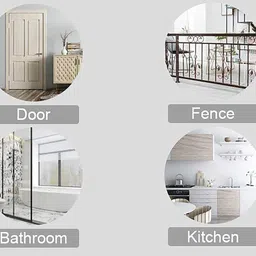 xyjiqs Over Door Hook Hanger Heavy-Duty Hook Organizer with “Nice Day” Hook Rail 6 Hook 6 image 5