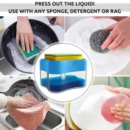 dreamy delights ® Unique Soap Dispenser for Dishwasher Scrub Sponge image 2