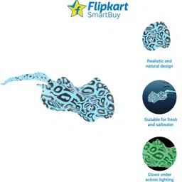 flipkart smartbuy Manta Ray (Blue) Silicone Rubber Toy For Fish image 2