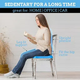 wairit Egg Sitter Seat Cushion Soft Gel Mat for Office Chair, Back/ Hip Support M587 Back / Lumbar Support image 3