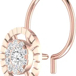avsar Suhani 14kt Cubic Zirconia Rose Gold Nose Wire image 2