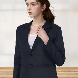 rocksy Women Solid Single Breasted Formal Blazer-picture-14