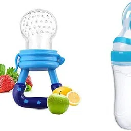 nonababy Food Feeder & Dispensing Spoon Combo Pack | 90ml Nibbler For Fresh Fruit - BPA Free-picture-23