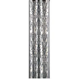 cortina Grey Traditional Polyester 7 Ft Semisheer Eyelet Door Curtains (Set of 2) image 3