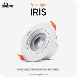 murphy 3W Iris LED Adjustable Spot Downlight | Warm White Pack of 10 Recessed Ceiling Light Ceiling Lamp image 2