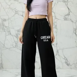 tedwoods Women Self Design Black Track Pants-picture-29