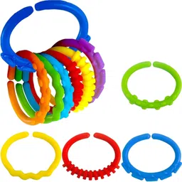 globular Lots Of Links Rings Attach to Stroller New Born Baby 0M+ 24 Piece Rattle-picture-19