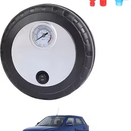 ccmm Universal Round Shape Air Pump-39 300 psi Tyre Air Pump for Car & Bike image 1