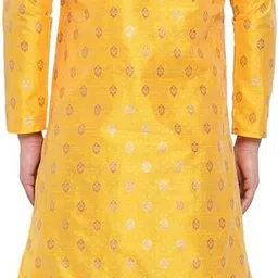 over crowd Men Jacquard Kurta Dhoti Set image 2