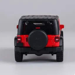 dillimart Black Rubicon Metal Toy Car – Realistic Sound & Light Effects, Functional Doors image 4