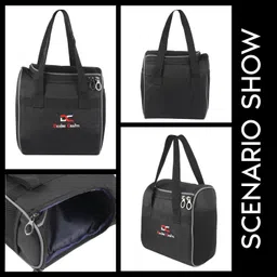 dezire crafts Smart compact double layer Insulated Office Men, Women and Kids Water Resistant Waterproof Lunch Bag image 3