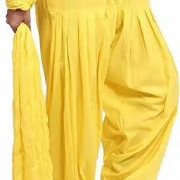 kheeaa fashions Cotton Solid Patiala image 3