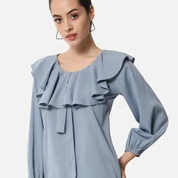 ALL WAYS YOU Puff Sleeves Ruffles Top image 4