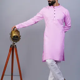 kailash trending Pack of 2 Men Solid Cotton Blend Straight Kurta image 5