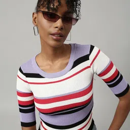 SHOWOFF Striped Top image 2