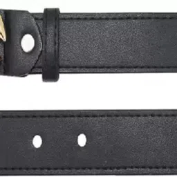 zacharias Boys & Girls Casual Black Artificial Leather, Synthetic Belt image 3