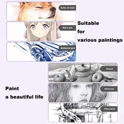 pantonic A5 Top Spiral-Bound Sketchpad for Artists | Sketching and Drawing Paper Doodling Sketch Pad image 5
