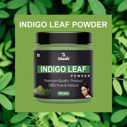 oilanic 100% Pure & Natural Indigo Leaf Powder For reduce dandruff (100gm) image 4