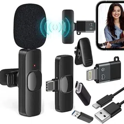 guggu TNC492_Wireless K8 Collar Mic Android Cell Phone,Tablets & iPhone Supported Microphone image 1