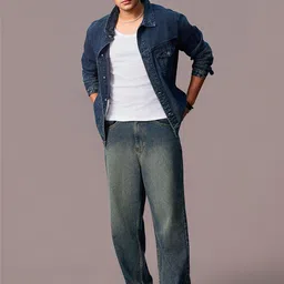 urbano fashion Men Loose Fit Mid Rise Blue Jeans-picture-28