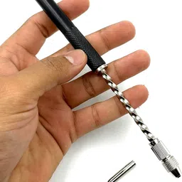 uptodateprouducts Micro PCB Hand Spiral Drill 7" with Collet & 20pcs HSS Twist Mini Drill Set for Jewellery Making, Engineering Projects, Hobby Craft image 2