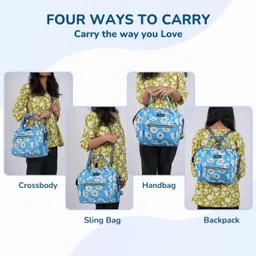 mamma Small Baby Bag for Mother Travel,Mini Diaper Bags for Mom with 9 Months Warranty 3 Ways Carry Waterproof Diaper Bag image 5