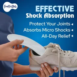 foot vital Orthopedic Gel Insoles | Dual Tech | All-Day Comfort | Size L Insole image 3