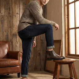 killer Premium Vegan Leather Slip-On Chelsea Boots for Men Boots For Men-picture-10