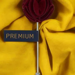PELUCHE Unisex Maroon The Dahlia Flower Lapel Pin-picture-32