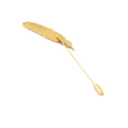 Mahi Men Elegant Leaf Lapel Pin image 3