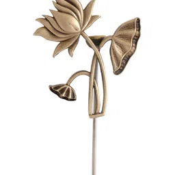 COSA NOSTRAA Men Lotus Lapel Pin Brooch image 2