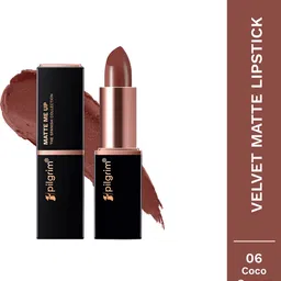 pilgrim Matte Bullet Lipstick Intense Colour Transferproof & Smudgeproof Coco Caress-06 image 1