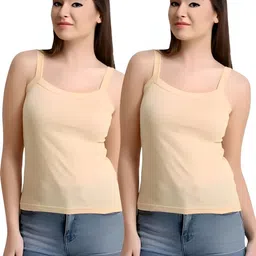 mnu wears Women Beige, Beige Camisole-picture-34