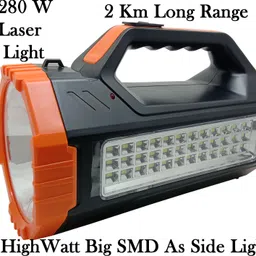 mnt sales 2 Km Long Range Search Light With 280 W Bright LED,With 36 Big SMD As Side Light 8 hrs Torch Emergency Light image 4