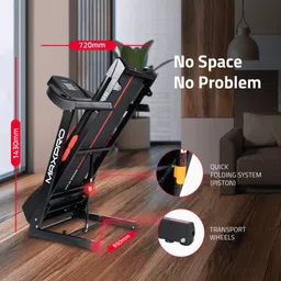 maxpro PTM405IDC Motorized 15 Level Auto Incline, 4.5HP DC Motor,Speed 14KM/HR Treadmill image 4