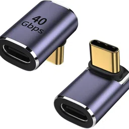 microware USB C Male to Female Adapter, 90 Degree Right Angle and Up Down Adapter USB Adapter-picture-20