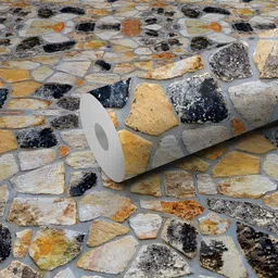 WALLWEAR Grey & Brown Printed Self-Adhesive Laminated Wallpaper-image-55