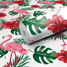 WALLWEAR White & Pink Printed Self-Adhesive Laminated Wallpaper-image-75