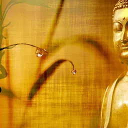 Wallpics Yellow Religious Printed Wallpaper-picture-17