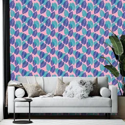 Wallpics Pink & Purple Abstract Printed Self-Adhesive Wallpaper-image-19